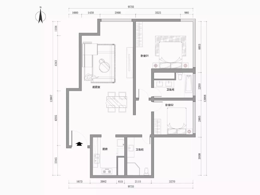 Rm 12E Fortune Plaza Serviced Apartment(13)