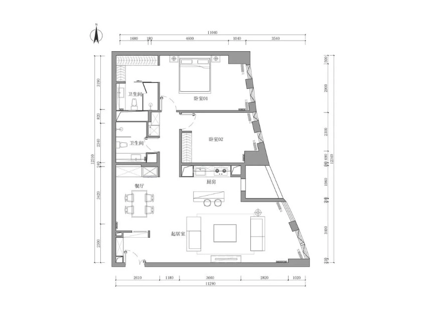 Rm 1701 No 16 Sanlitun SOHO Apt(17)