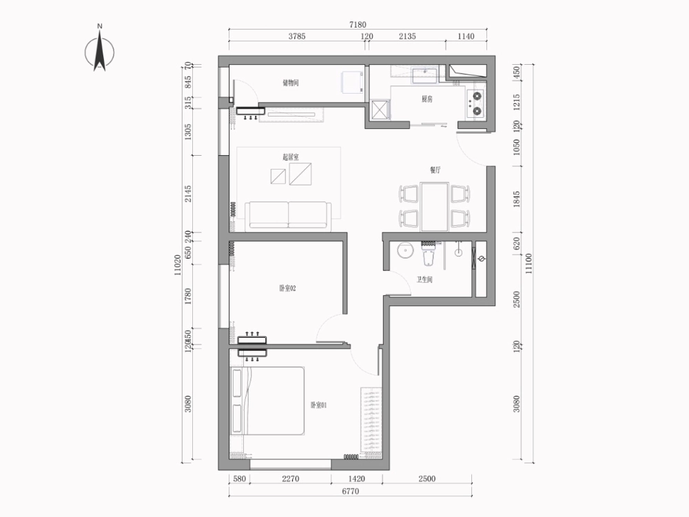Rm 206 Bld 5 Fengqiao Apartment(7)