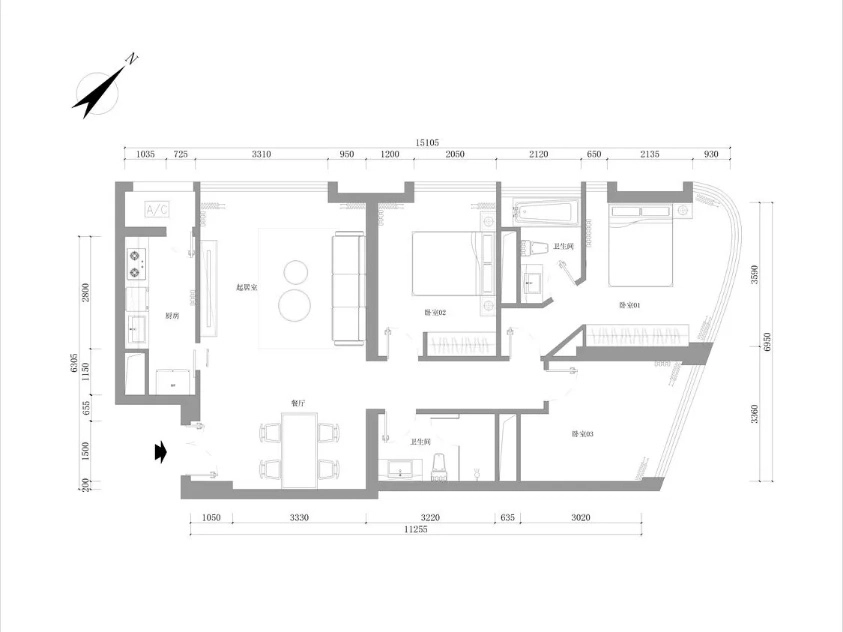 Rm 22A Fortune Plaza Serviced Apartment(13)