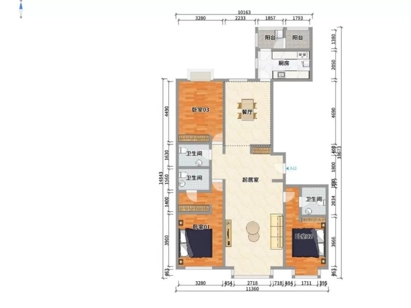 Rm 2302 No 59 Fuli City D(13)