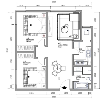 Rm 304 Bld F Ocean Express Apt(8)
