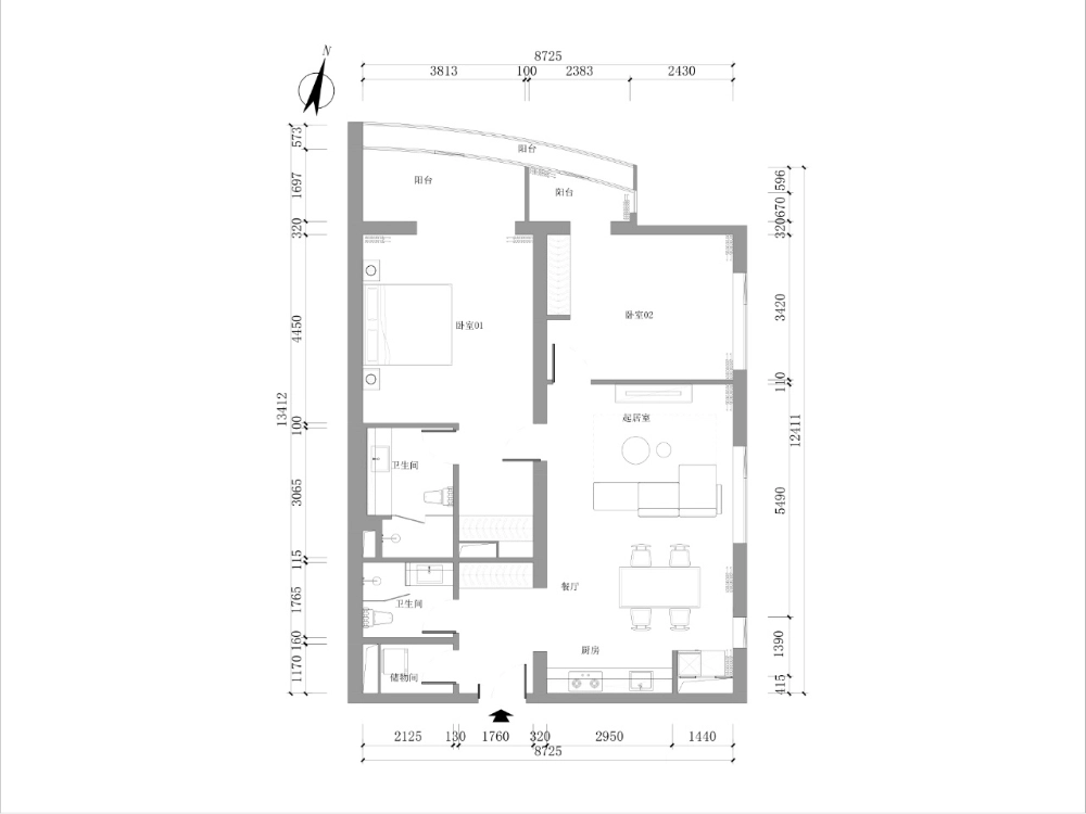 Rm 620 Tower 东 Van Palace Apt(16)
