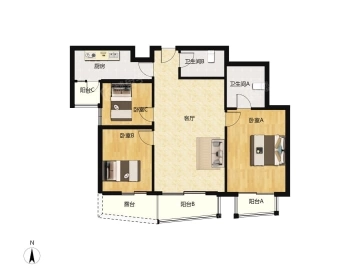 Rm 805 No 3 Fuli City B East(11)