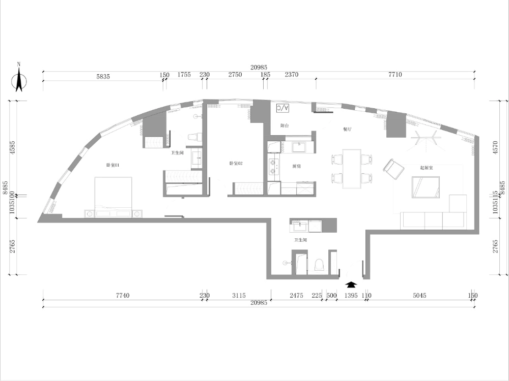 Rm 808 No 17 Sanlitun SOHO Apt(16)