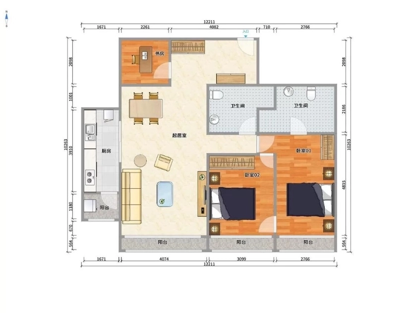 Rm 907 No 27 Fuli City E(20)