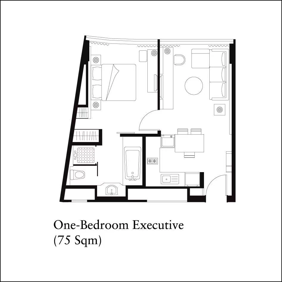 Standard 1-bdr Executive Ascott Raffle City Beijing(7)