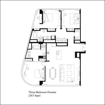 Standard 3-bdr Premier Ascott Raffle City Beijing(17)