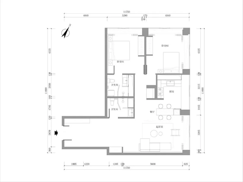 建外SOHO西区13号2003室(14)