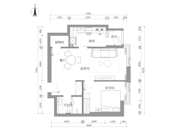 东方银座公寓B座21A室(15)