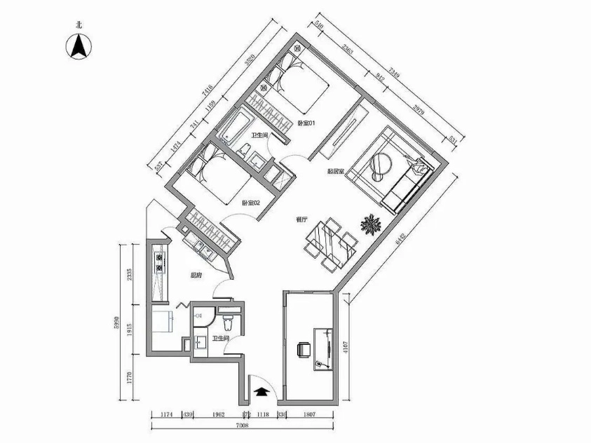 阳光100国际公寓A座2710室(13)