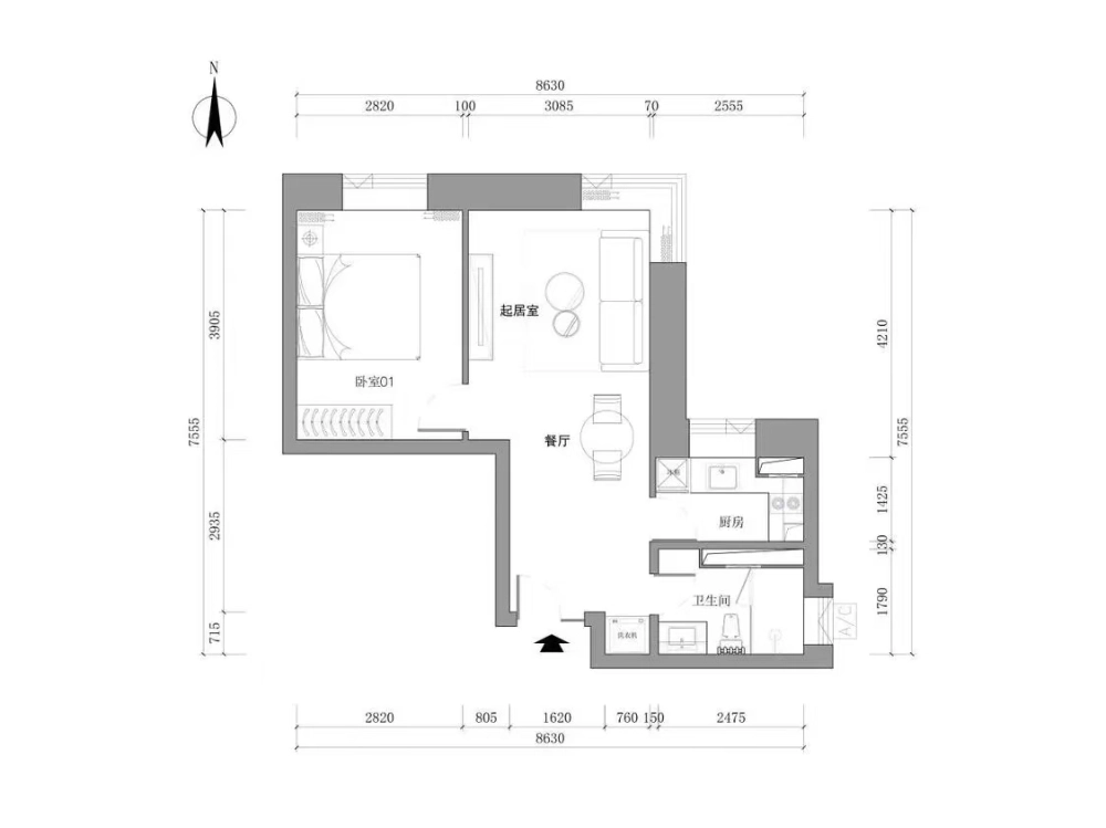 万达广场公寓5号501室(11)